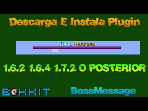 Descargar E Instala BossMessage 1.6.2 1.6.4 1.7.2 O Posterior Bukkit Plugin