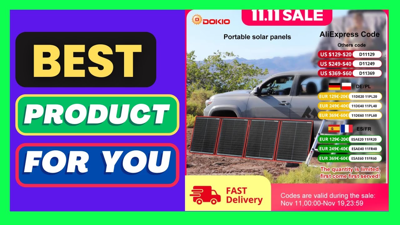 Dokio Portable Foldable Solar