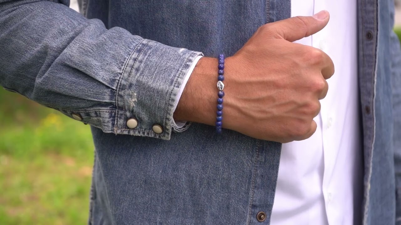 BRACCIALE CON PIETRE DI LAPISLAZZULI - Maman et Sophie