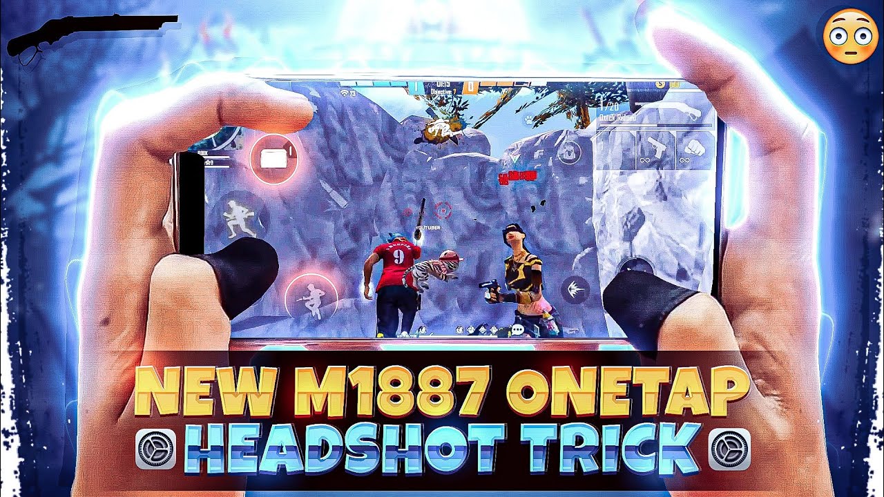 Without Skin - M1887 One Tap Headshot Trick + Perfect Aimlock Trick | One Tap Headshot Trick M1887