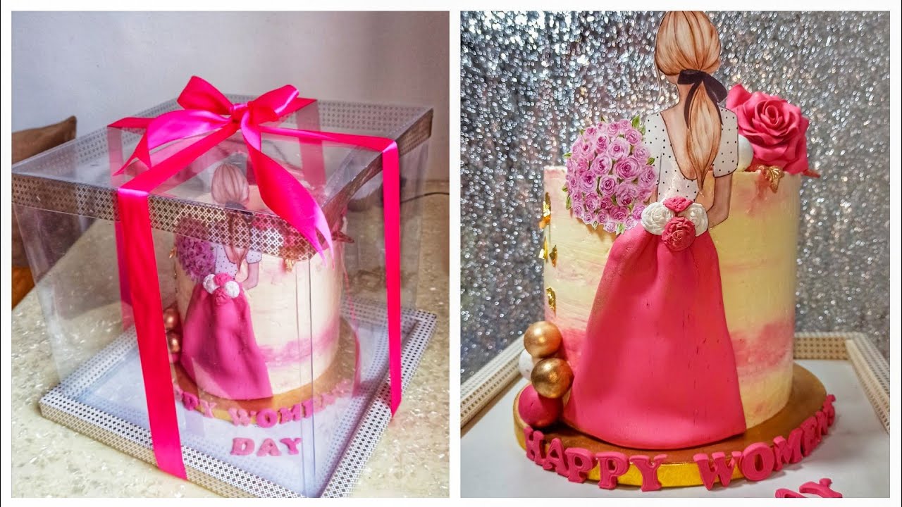 كيك بأروع ديزاين للبنات وكل النساء الطريقة بكل التفاصيل