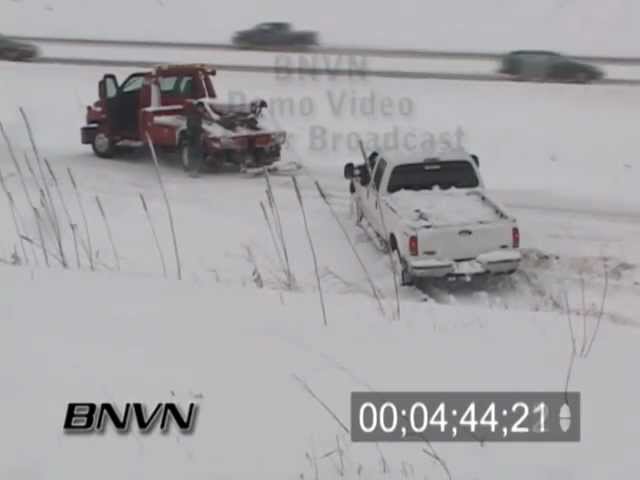 Various Winter Weather Bad Driving Conditions Stock Video Part 6