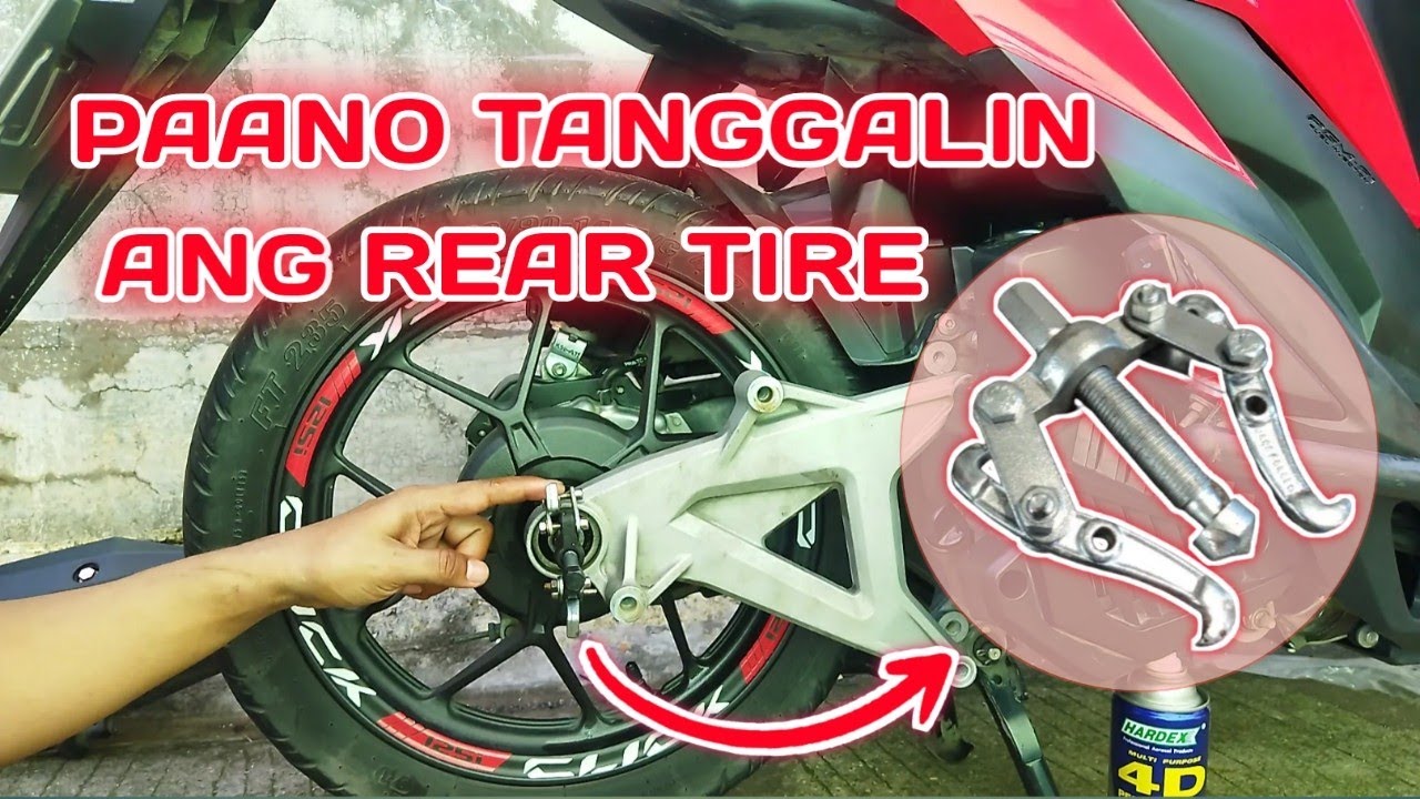PAANO TANGGALIN ANG REAR TIRE SA HONDA CLICK 125i/150i