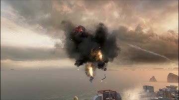 CoD BO2 aircraft destruction - MQ Drone (Meltdown)