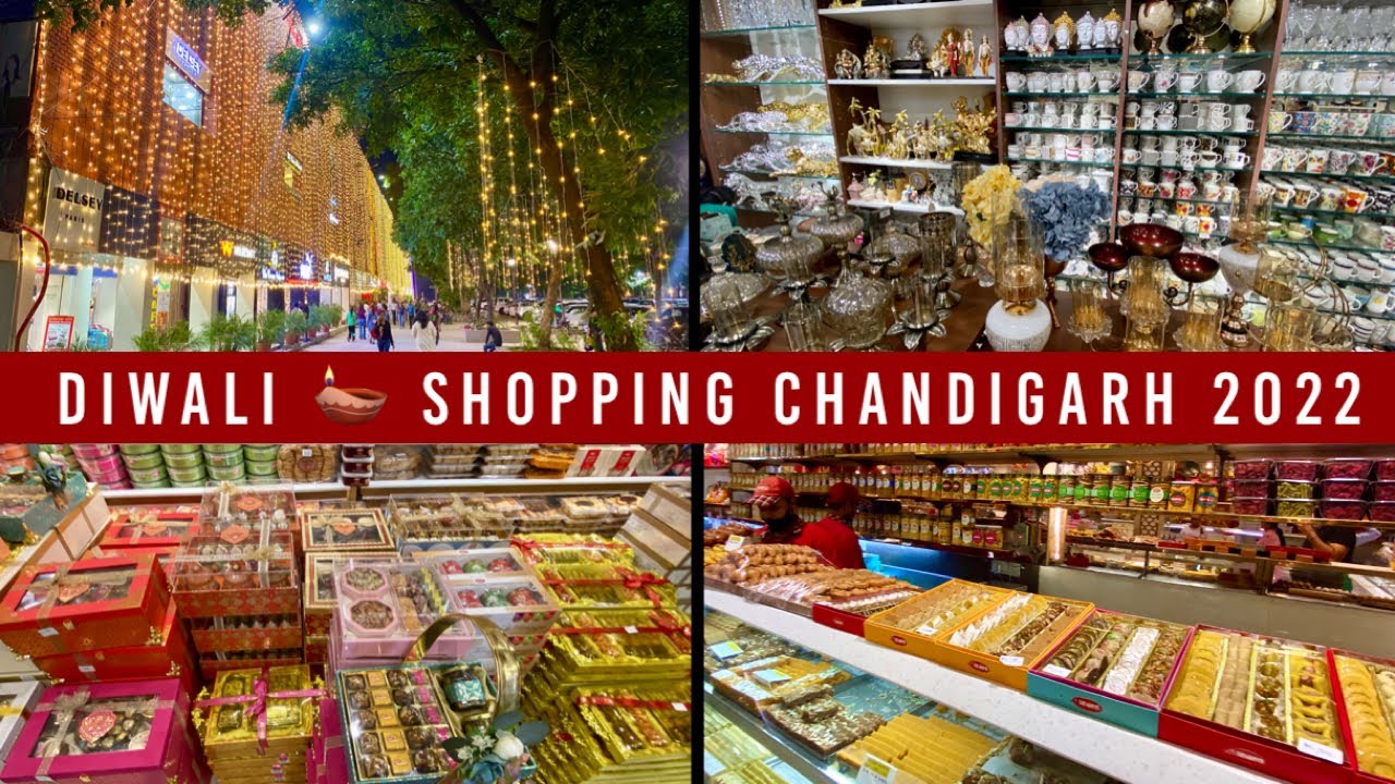 Diwali Shopping aur Ronke Chandigarh ki Markets main  SEC 17 SEC18 SEC 8  SEC 9 Market