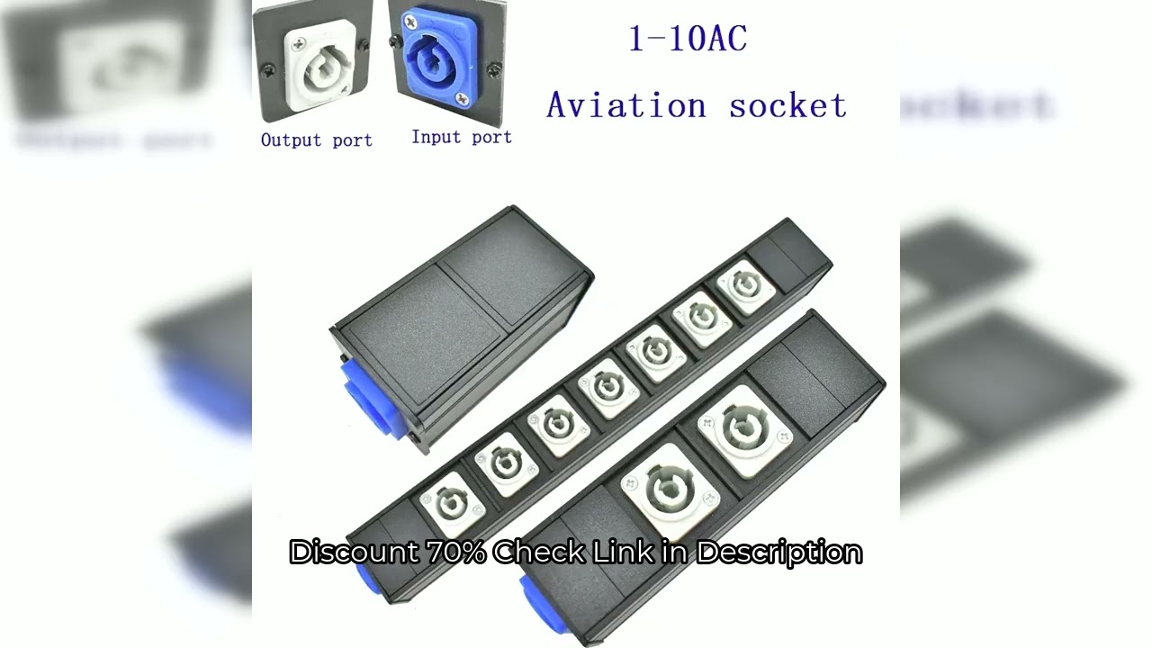 PDU power strip aluminum box shell aviation socket NAC3MPA NAC3MPB stage light LED connector power c