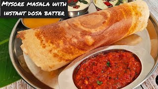 Mysore masala dosa, Dosa batter, Mysore dosa, mysour dosa bhaji recipe, How to make mysore masala