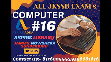 #16 Basic Knowledge of Computer #software || #Computer Application || All JKSSB Exam