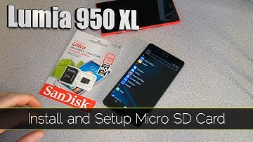 Lumia 950 XL - Install and Setup Micro SD Card