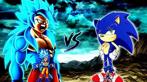 Goku TP V4 OP (all form) VS Multiverse Sonic V2 OP (all form) in Jump Force Mugen