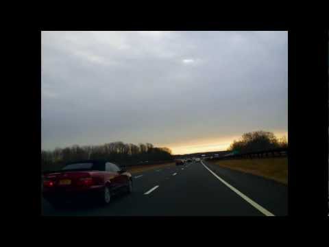 TimeLapse Car travel from Edison, New Jersey to Oceanport New Jersey.