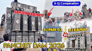 Panchet Dam 2026 Dj Competition🔥| Dj Neera and Dj Mahi's dangerous entry | Dj Kausal Vs Dj Pari 0.2