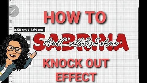 Knock Out Effect using Cricut Design Space Offset TUTORIAL step by step