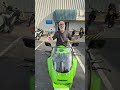 Steve has the Kawasaki KR250 running great, time for a test ride and then off to auction!