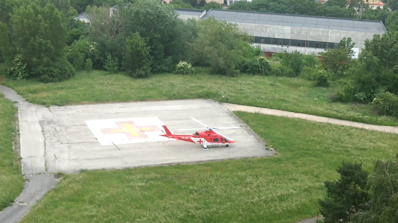 Štart vrtuľníka Bratislava Kramáre