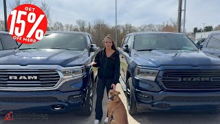 Get 15% Off or 0% Financing* on New 2024 RAM 1500 DTs Available at Redwater Dodge