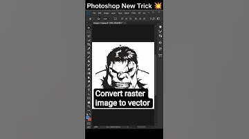 🔄 How to Convert Raster Image to Vector in Photoshop | Easy Tutorial 🎨
