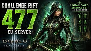🔥 Diablo 3 Challenge Rift 477 Guide – Demon Hunter Unhallowed Essence | EU Server