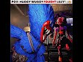 Huggy Wuggy Fought Lilly Lovebraids 💀🔥 - Poppy Playtime Chapter 5 Edit #foryou #poppyplaytime