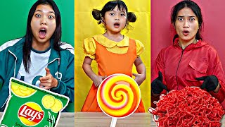 กล่องสุ่ม กินสามสี สควิดเกม จาก 7-eleven Squid game | ใยไหมชวนเล่น Zanee Family screenshot 5