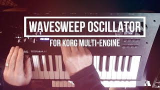 Wavesweep Oscillator for Korg's MultiEngine (Minilogue XD, Prologue, NTS1 synthesizers)