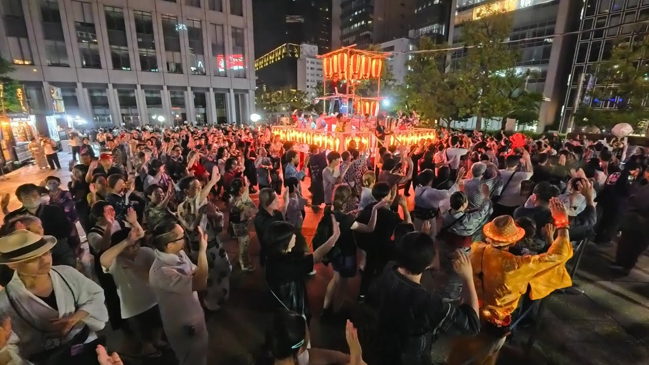 拍子木 音頭 お祭り 赤梅の木 ふるさと葛飾盆まつり 2023】 下町葛飾音頭 Bon Dance