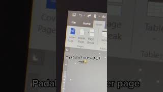 buat cover di ms word