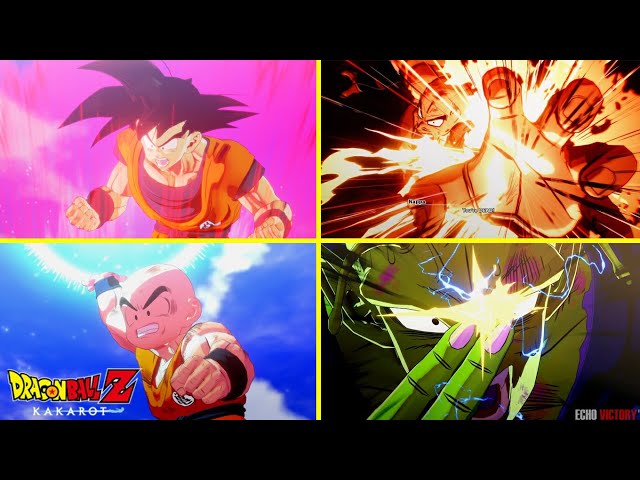 Transformation & Super Attacks Cinematic Cutscenes | Saiyan Saga