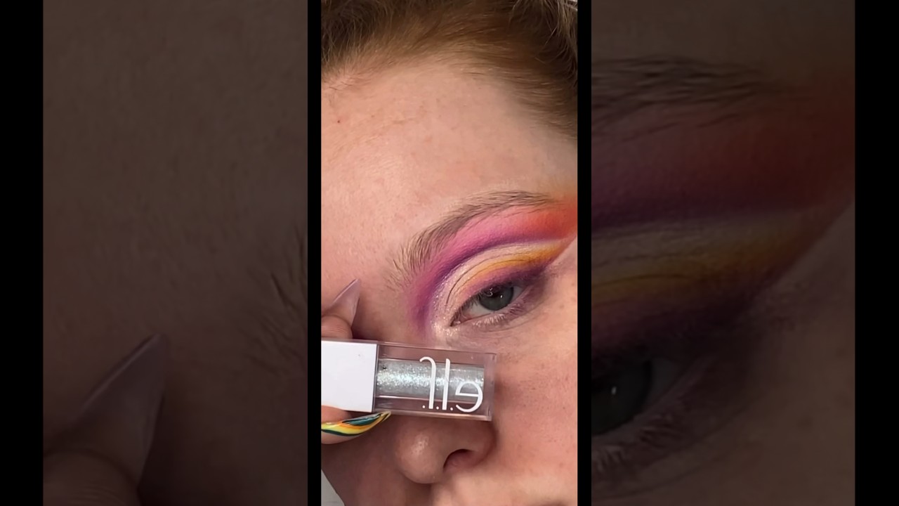 Sunset cut crease🌇🧡❤️