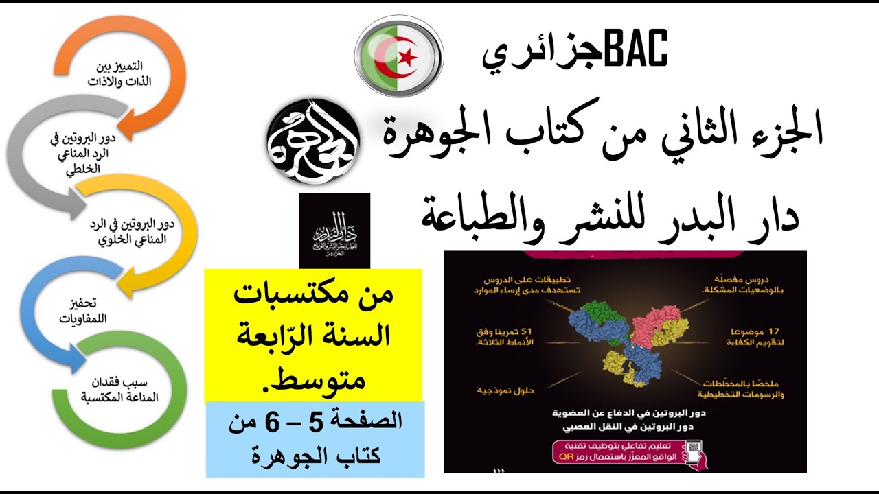 مكتسبات السنة الرابعة حول المناعة