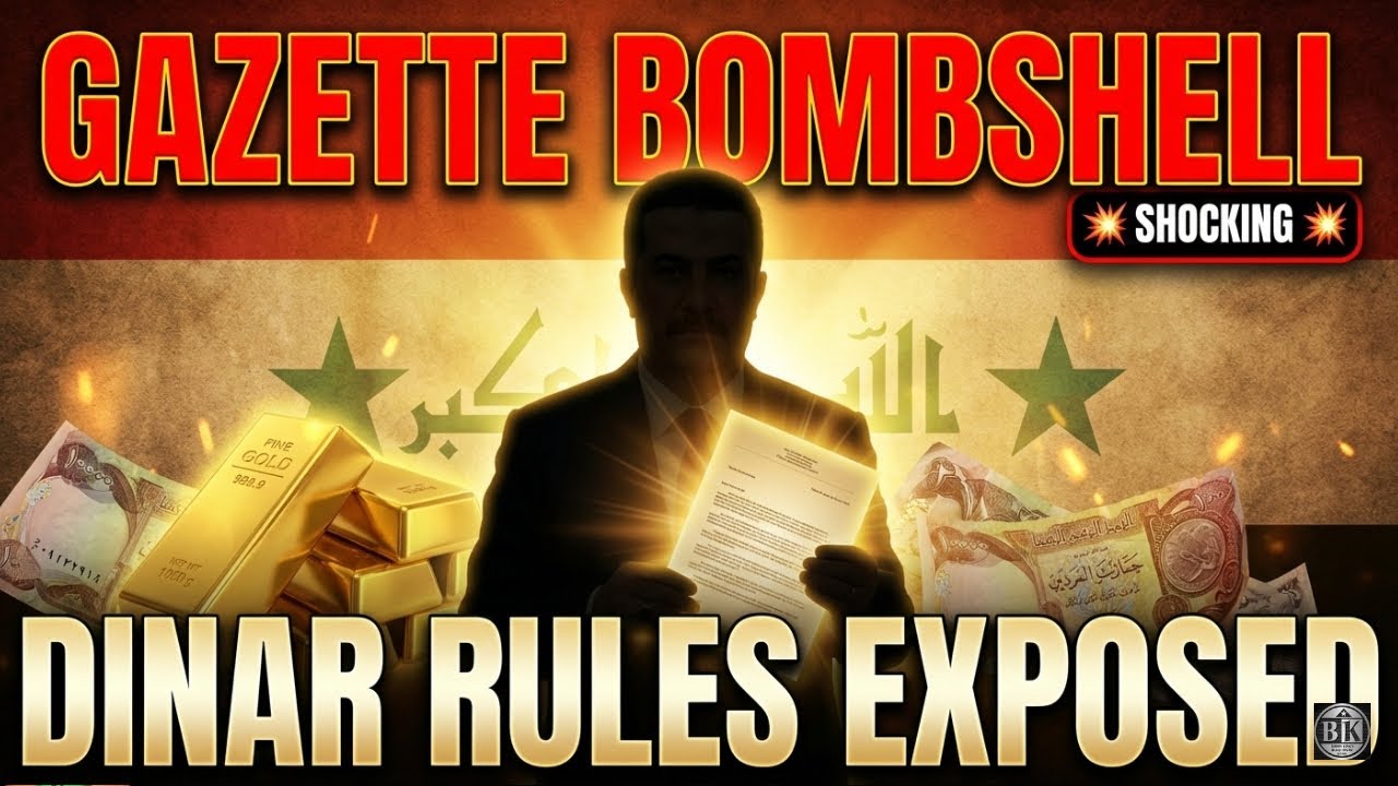 IRAQ DROPS GAZETTE BOMBSHELL Shocking Dinar Rules That Could Change