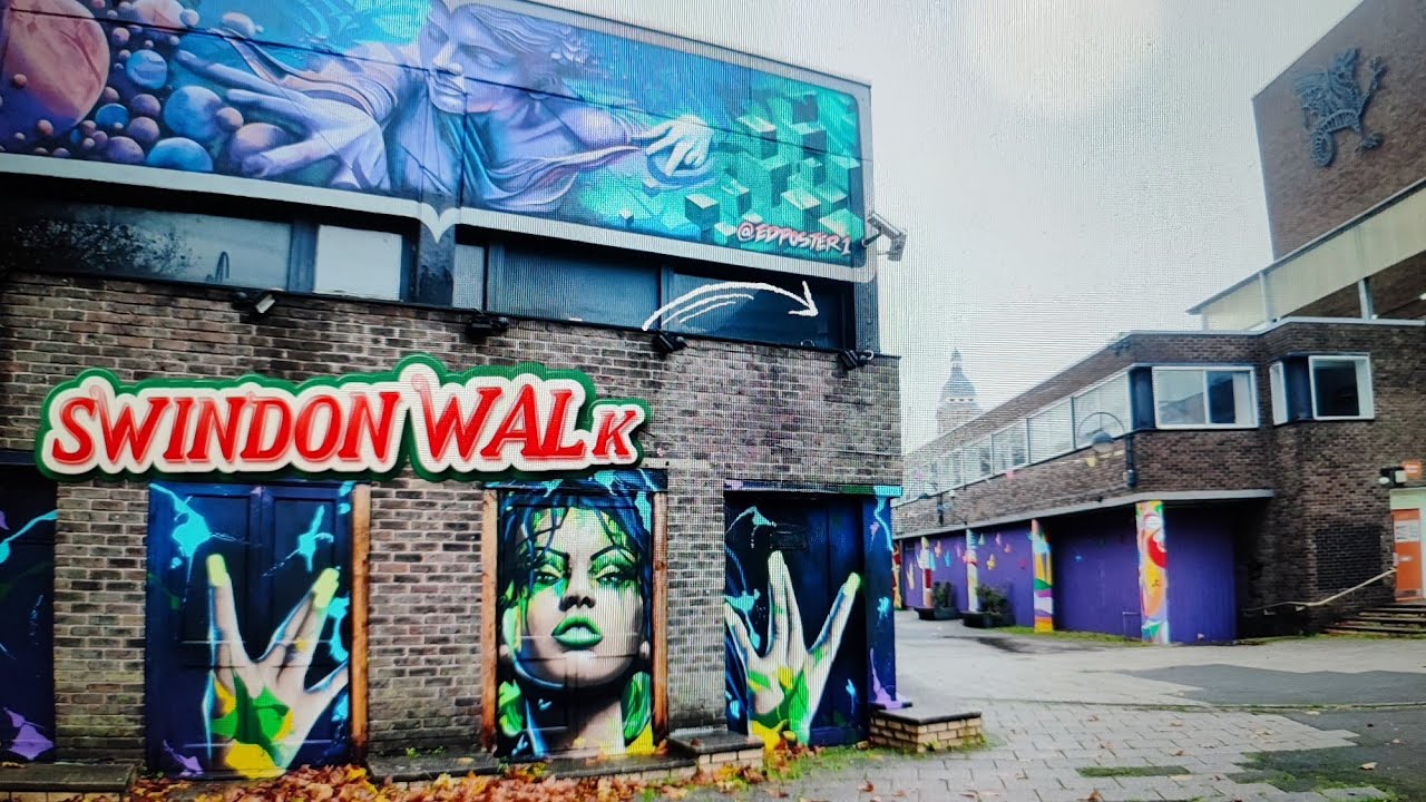  Swindon Town Centre Walking tour | Real UK City Walk