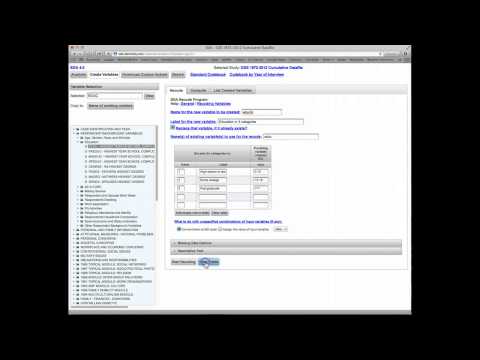 Creating Variables with RECODE