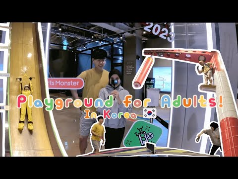 Olahraga sambil Uji nyali di Korea 🇰🇷| 인도네시아 아내와 스포츠 몬스터에서 칼로리 태우기