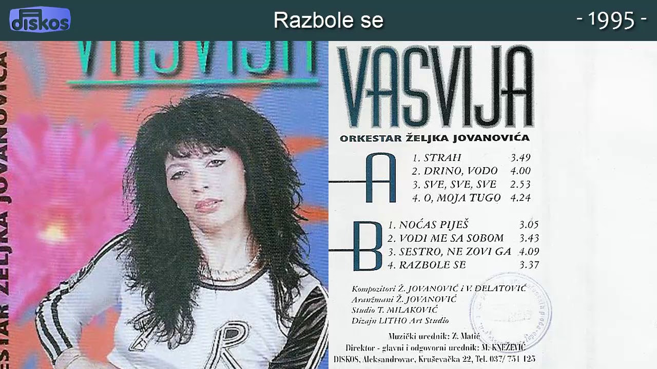 Vasvija - Razbole se - (Audio 1995)