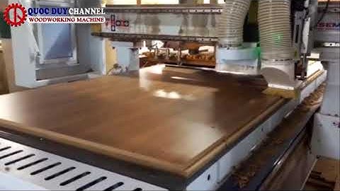 Máy phay cnc router SM-1325R1B I Máy cnc router 1 cụm phay 1 cụm khoan #semac