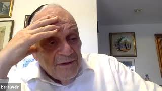Rabbi Wein Pirkei Avot Shiur Aug 2 2020