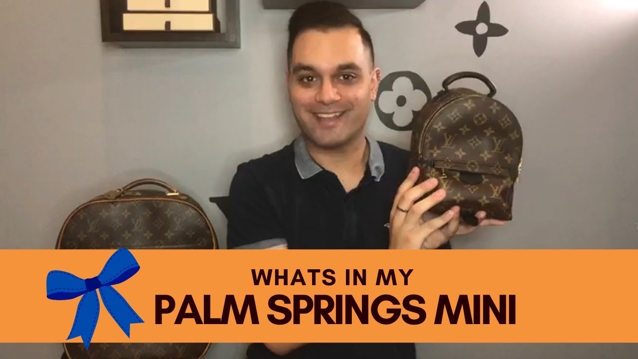 What's in my bag 2020?  Louis Vuitton Palm Springs Mini Backpack 