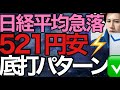 2023/10/3【日経平均】急落⚡📉衝撃の寄り天521円安🔻暴落はまだ始まりに過ぎないのか🤔念の為底打ちパターン確認✅
