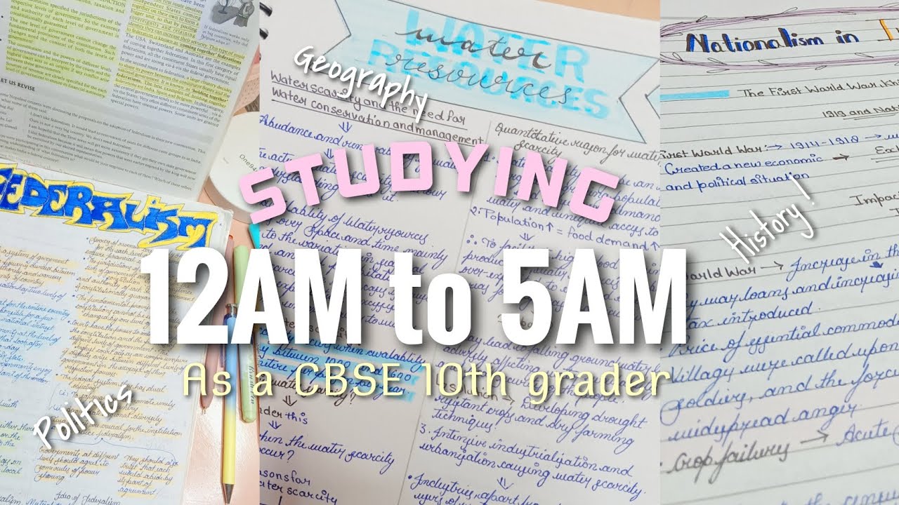 Late night study session 🫩 || Exam Tips that you really need to know 💡|| As a 10th grader
