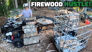 I Split $300 Worth Of Firewood Today With My Wolfe Ridge 28 Pro-X Log Splitter After Work!
