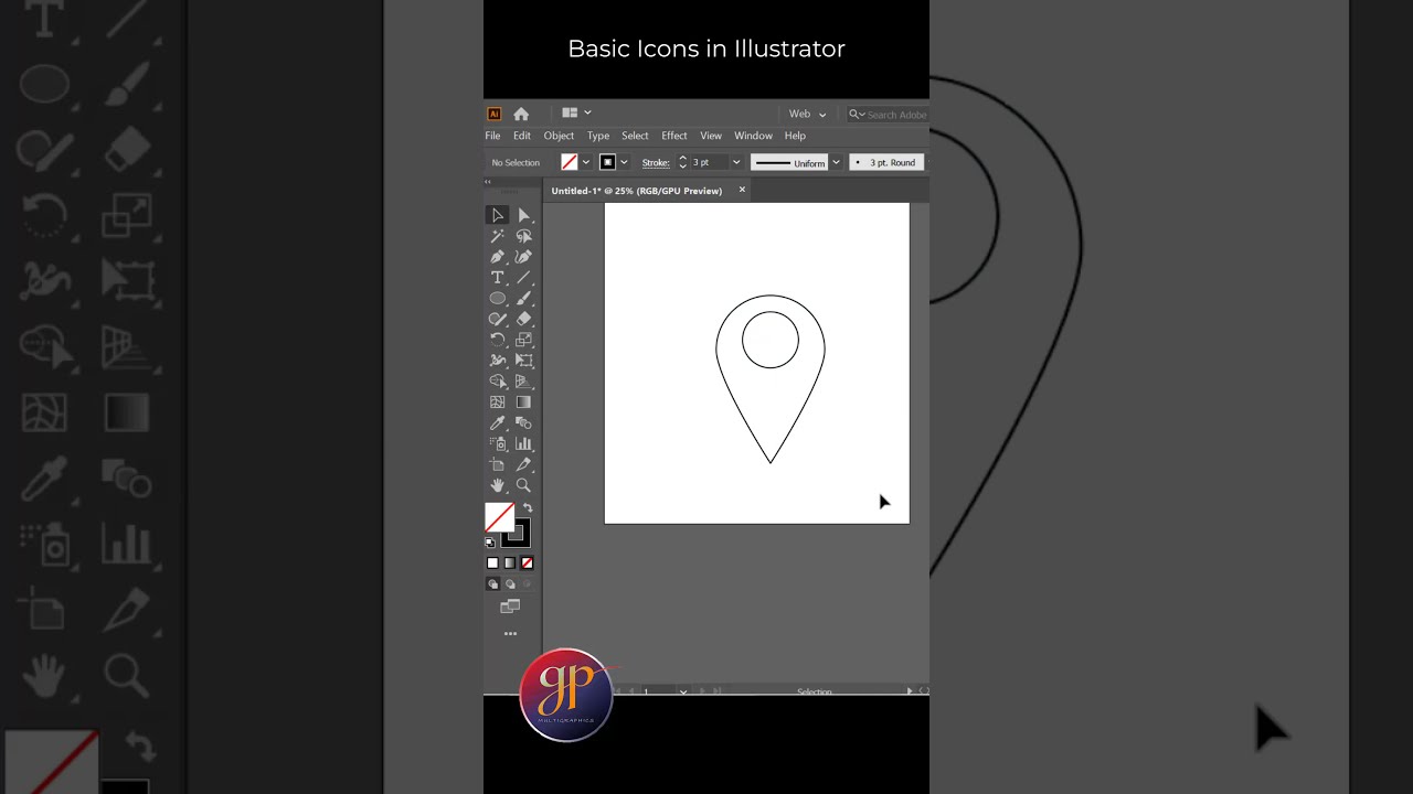 Make basic icons in illustrator | fast & easy tutorial 