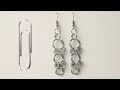 Paperclip Chain Maille Earrings Tutorial