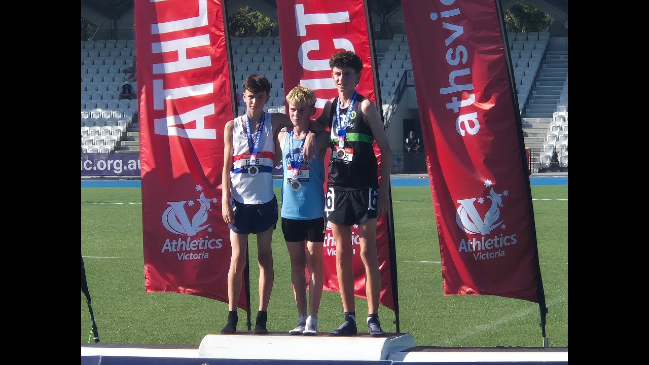 2025 Victorian Track and Field Championships Mens U15 3000m Final (23 Feb 25)