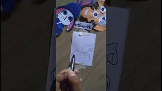 cat 🐈 one line drawing ✍️ #shorts