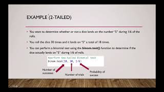 Performing a Binomial test in R