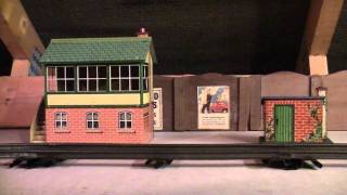 PLAYING WITH 1950'S HORNBY CLOCKWORK TRAINS