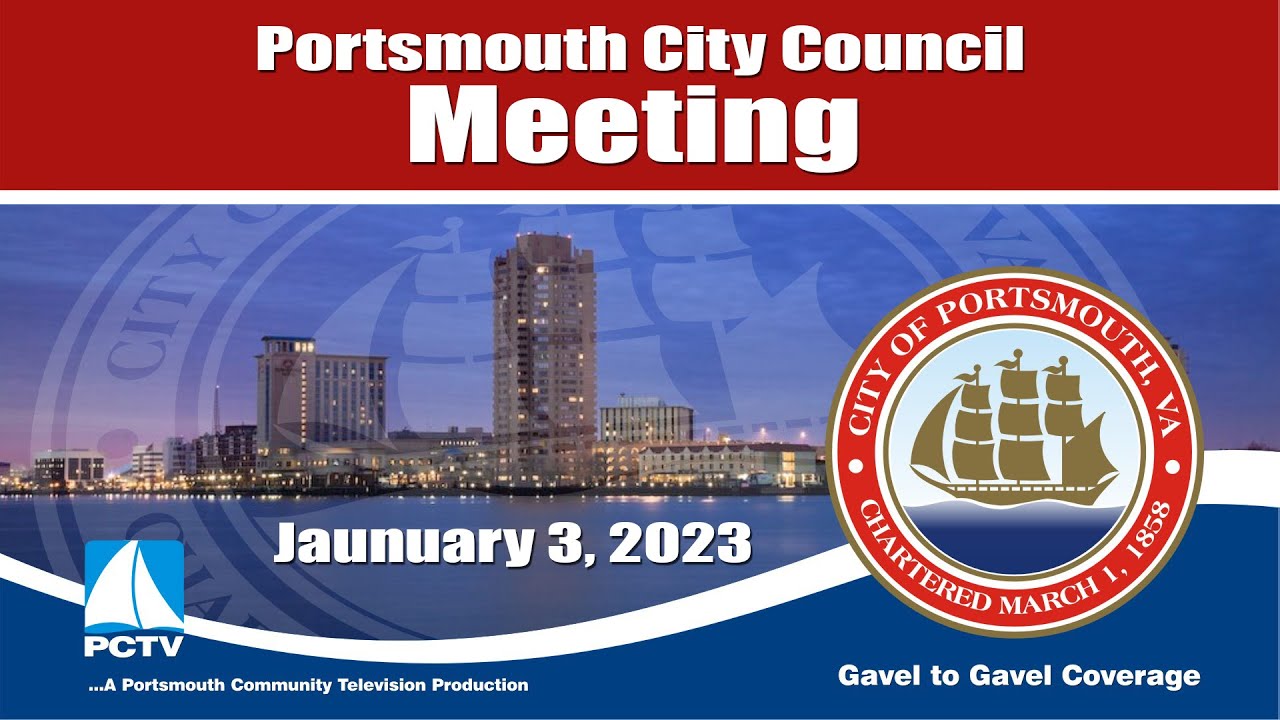 Special Called City Council Meeting January 3, 2023 Portsmouth Virginia