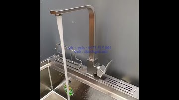 Vòi rửa bát - chén nóng lạnh Inox 304 MS1 - canadi thiết bị gia đình (thietbigd.com)