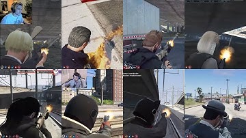 Gulag gang vs Cops Shootout (All Povs) Nopixel